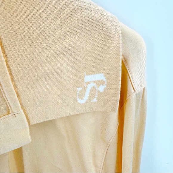 ✅ ST. JOHN LONG SLEEVE PULLOVER GOLF SHIRT ORANGE SIZE LARGE LOGO ON COLLAR - Picture 6 of 6